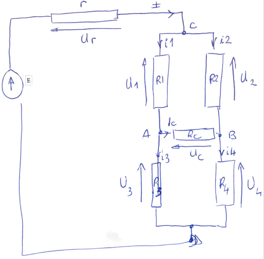 Considering the drawing attached of ﻿the Wheatstone