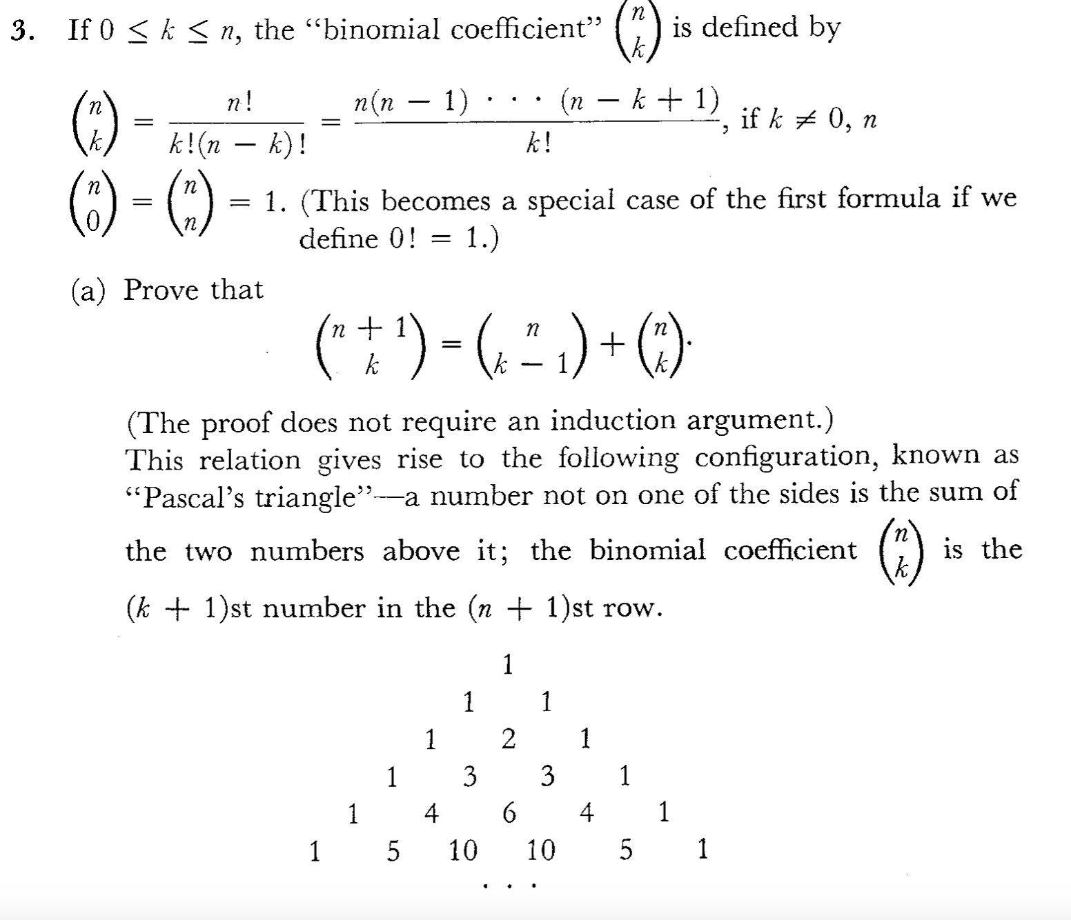 Solved If 0≤k≤n, the 