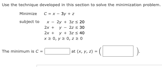 Solved Use the technique developed in this section to solve | Chegg.com