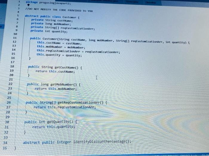 Solved Question 2 Object Oriented Programming: 140 Marks | Chegg.com