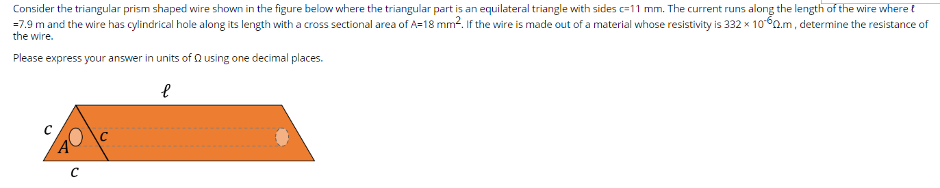 Solved Consider the triangular prism shaped wire shown in | Chegg.com