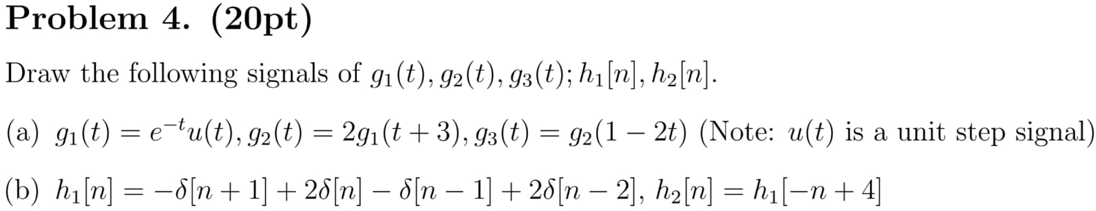 Solved Draw the following signals of | Chegg.com