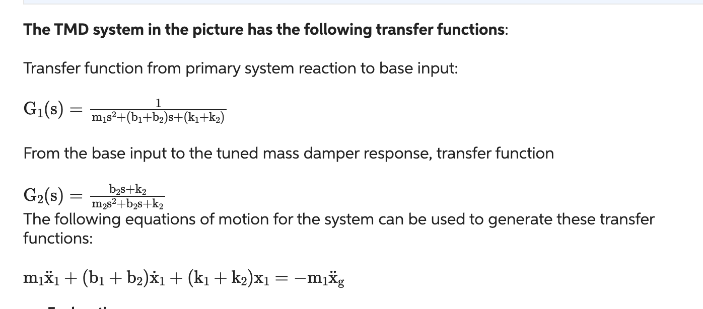 Solved The Following Are This System's Transfer Functions. | Chegg.com