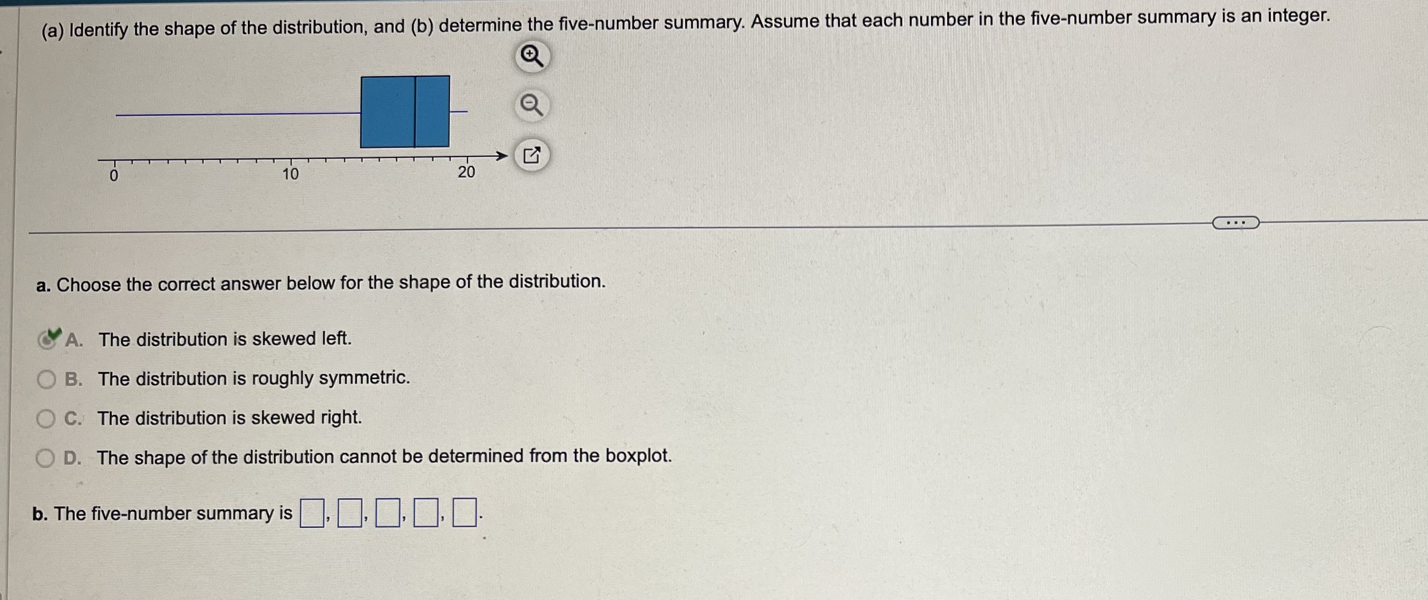 Solved (a) Identify the shape of the distribution, and (b) | Chegg.com