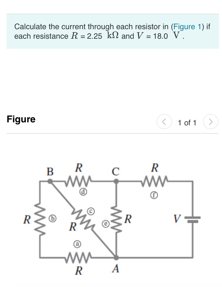 Solved calculate the current through resistors af. What is