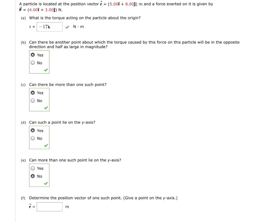 Solved A Particle Is Located At The Position Vector R Chegg Com