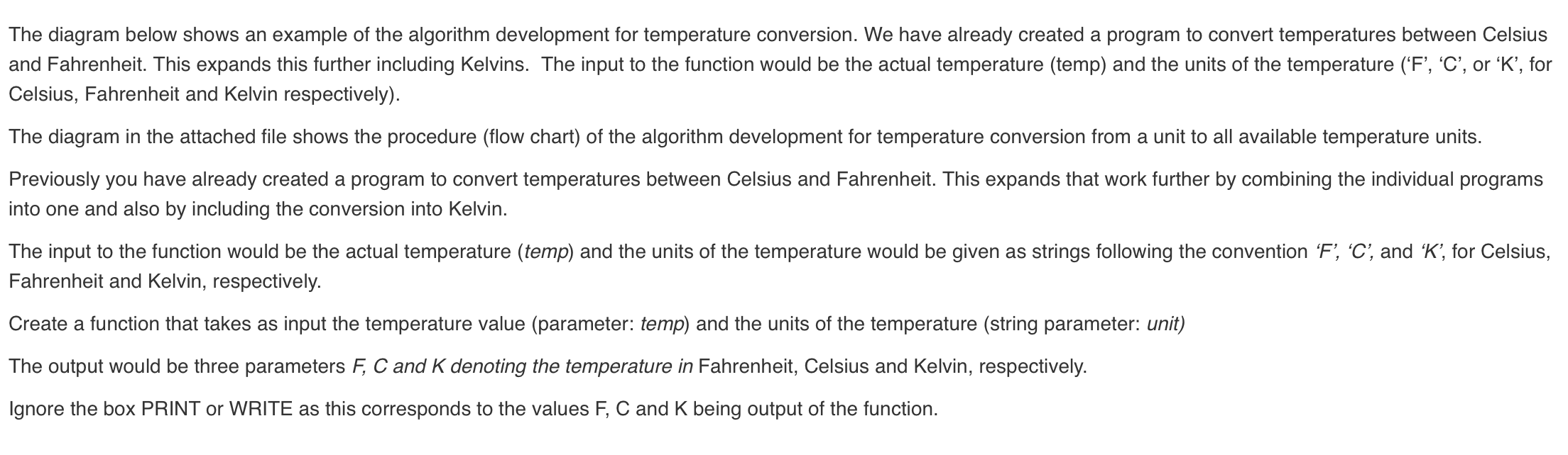 Solved The diagram below shows an example of the algorithm | Chegg.com