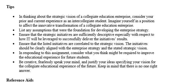 Solved Assignment Overview This Assignment Is To Provide | Chegg.com