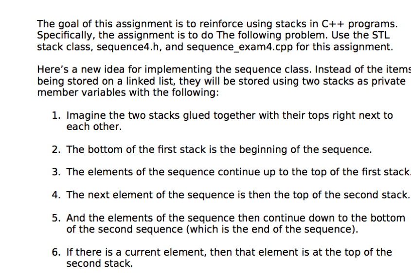 Solved ******************sequence4.h******************** | Chegg.com