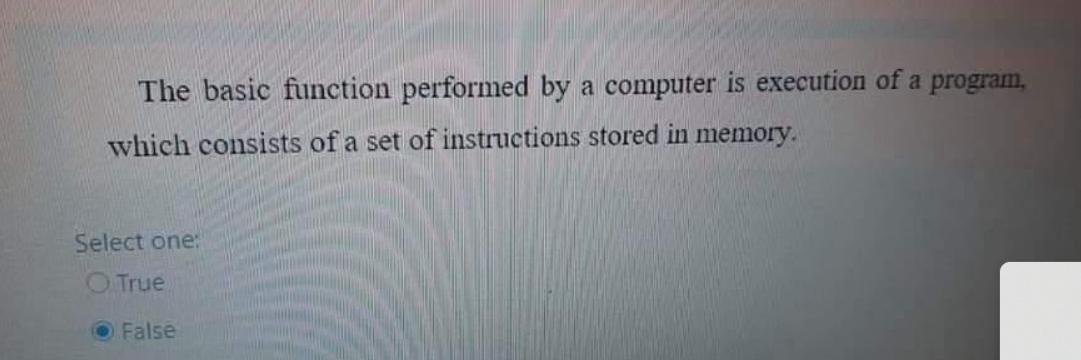 Solved The basic function performed by a computer is | Chegg.com