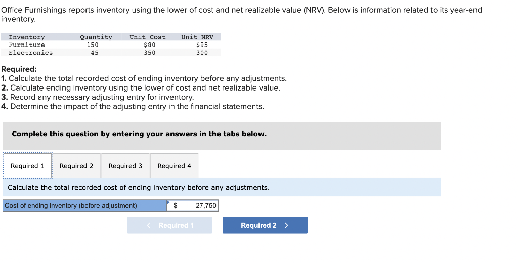 solved-office-furnishings-reports-inventory-using-the-lower-chegg