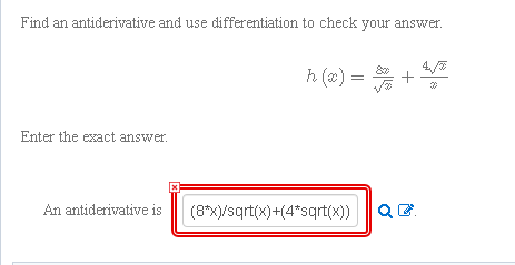 Solved Find An Antiderivative And Use Differentiation To Chegg Com