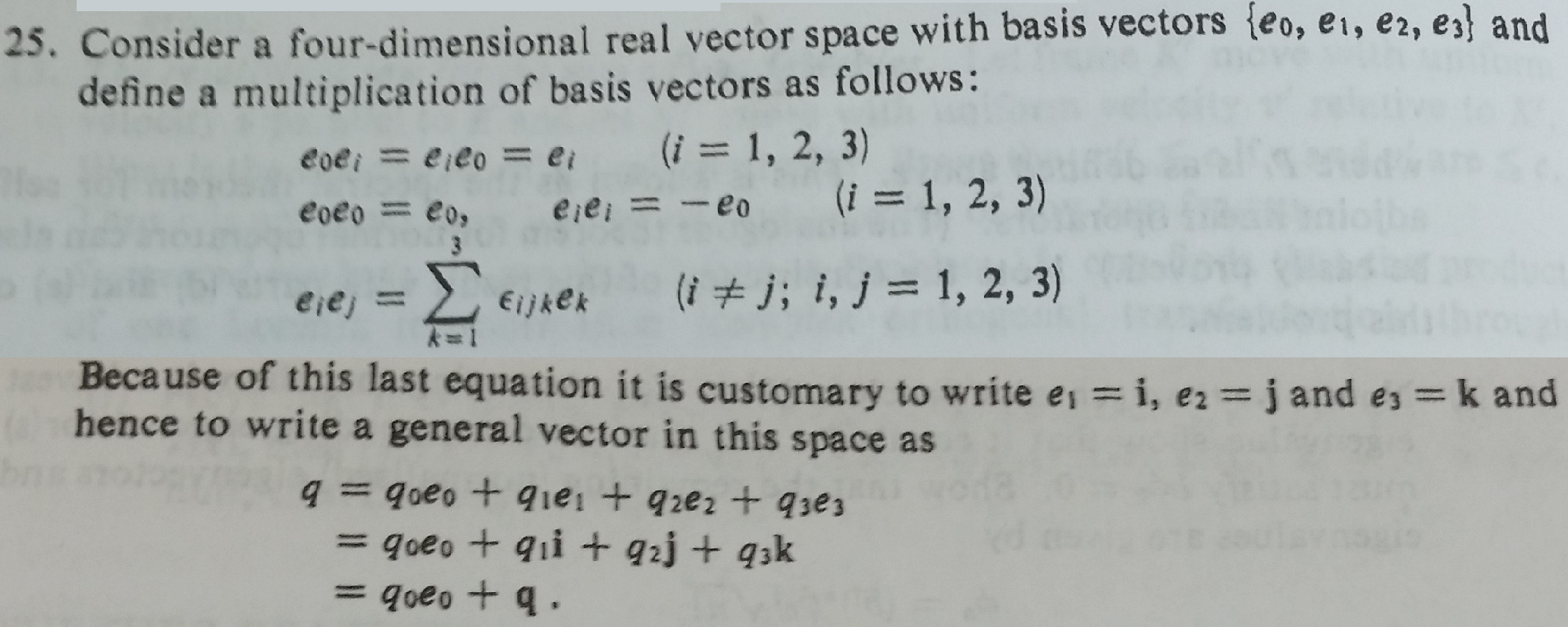 23 Consider A Four Dimensional Real Vector Space Chegg Com