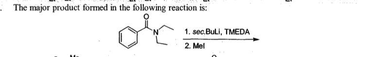 Solved The major product formed in the following reaction | Chegg.com