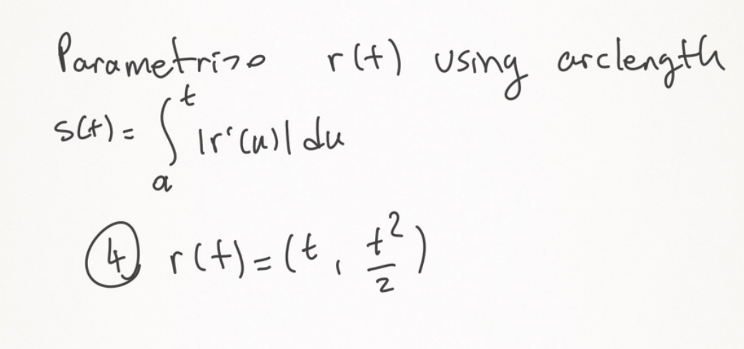Solved SCH)= Parametrise rt) using arclength Sircull du W | Chegg.com