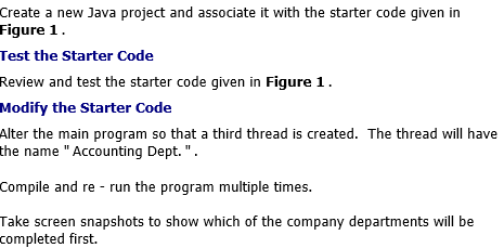 Solved Create a new Java project and associate it with the | Chegg.com