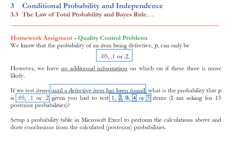 3 Conditional Probability and Independence 3.3 The | Chegg.com