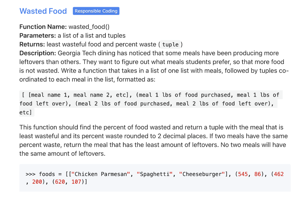 Solved This is a coding problem in my beginner python class. | Chegg.com