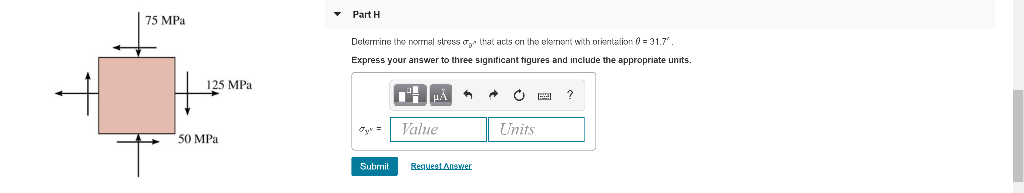 Solved Determine the normal stress σy′′ that acts on the | Chegg.com