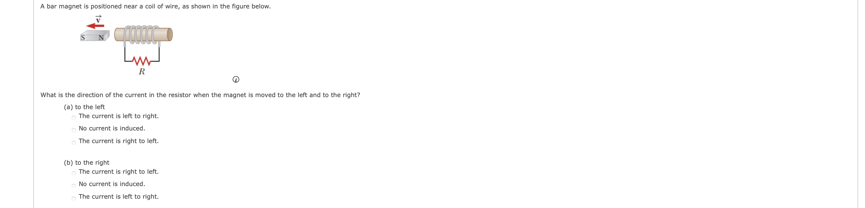 Solved A bar is positioned near a coil of wire, as