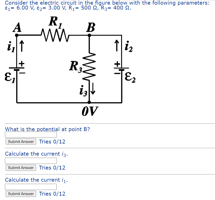 Solve The Following Circuit. Physics 2. Tried To | Chegg.com