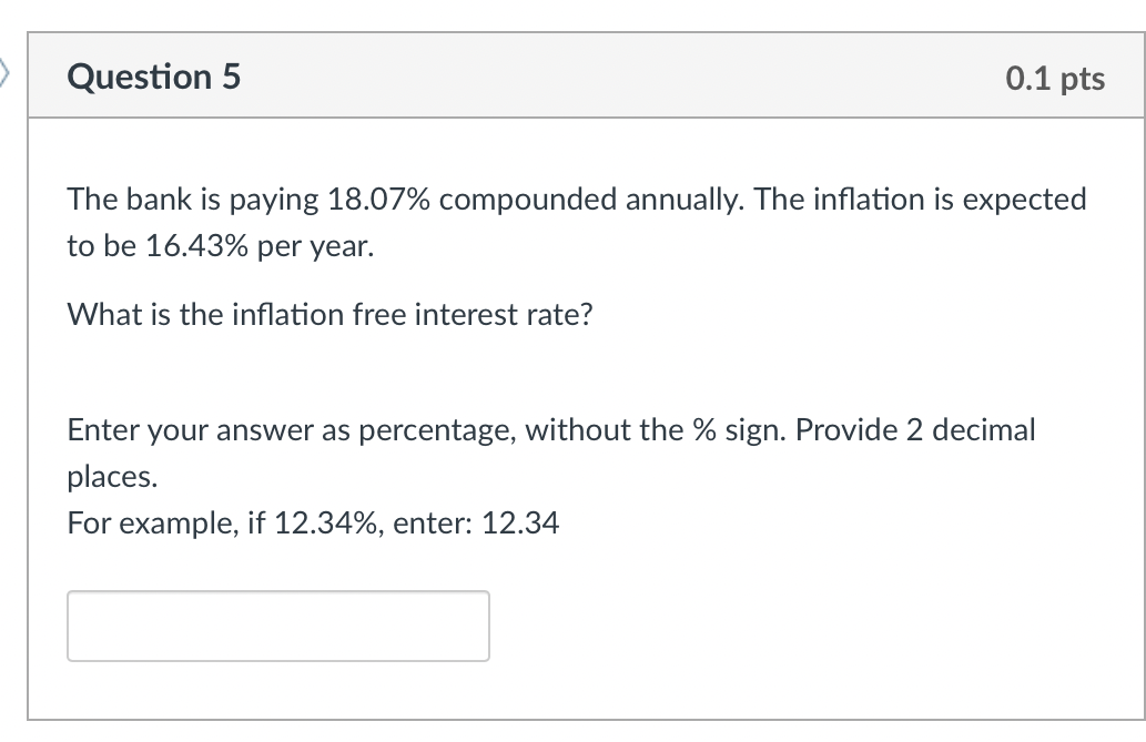 Solved The Bank Is Paying 18.07% Compounded Annually. The | Chegg.com