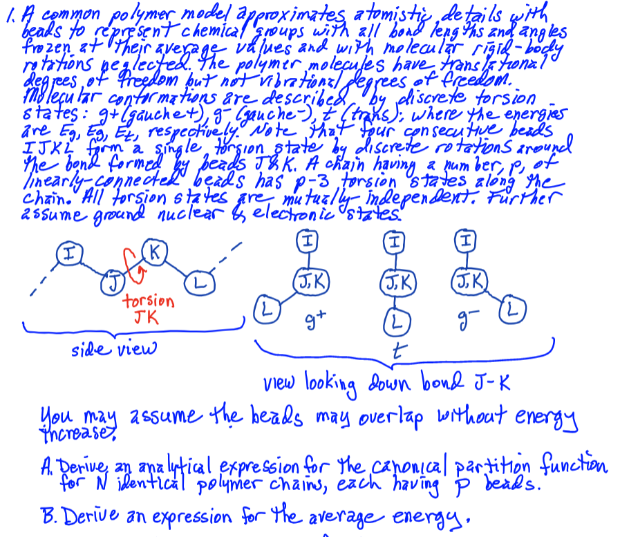 Solved Related to statistical thermodynamics: A common | Chegg.com