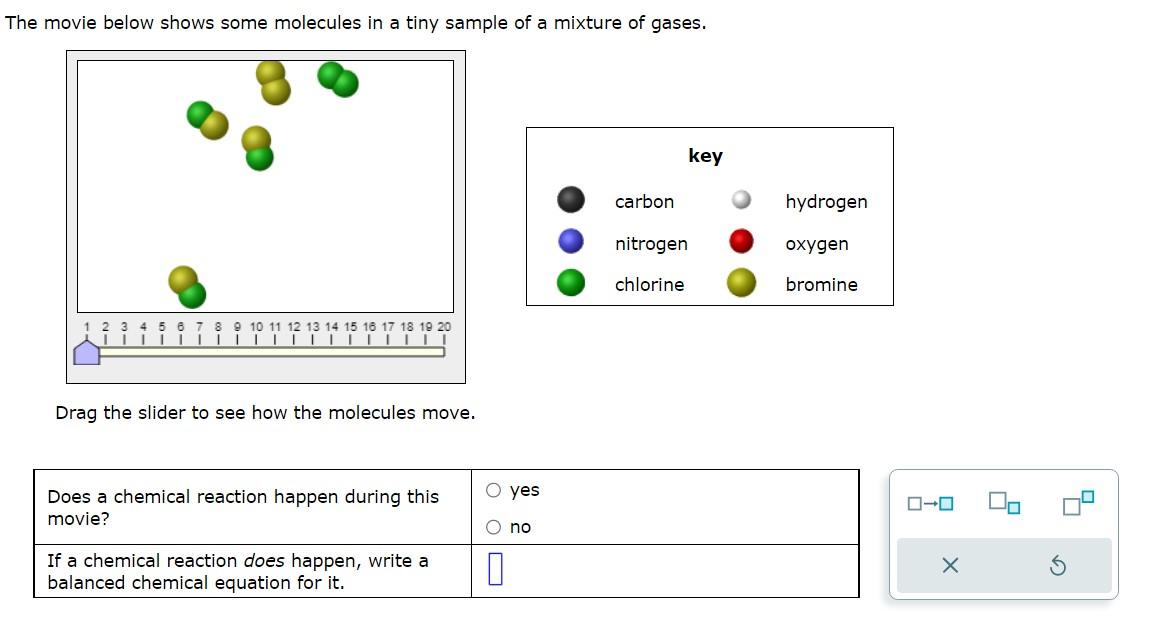 Solved The movie below shows some molecules in a tiny sample | Chegg.com