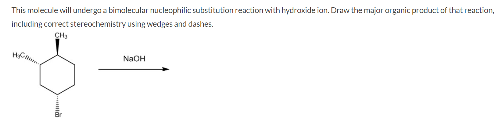 Solved This Molecule Will Undergo A Bimolecular Nucleophilic | Chegg.com