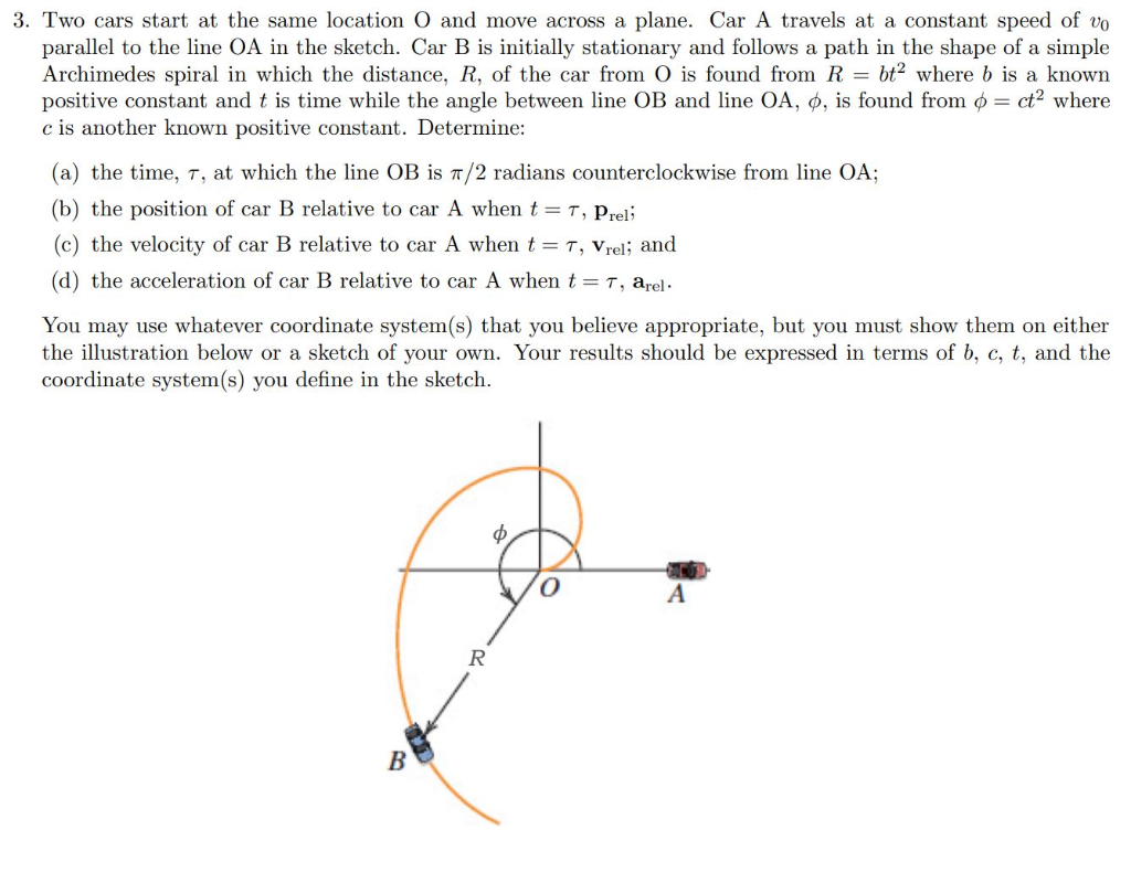 solved-two-cars-start-at-the-same-location-o-and-move-across-chegg