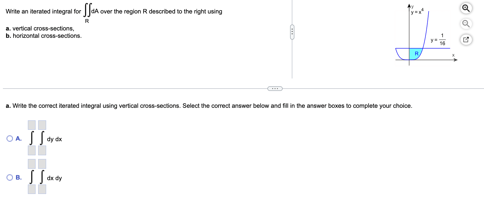 Solved Write An Iterated Integral For ∬RdA Over The Region R | Chegg.com