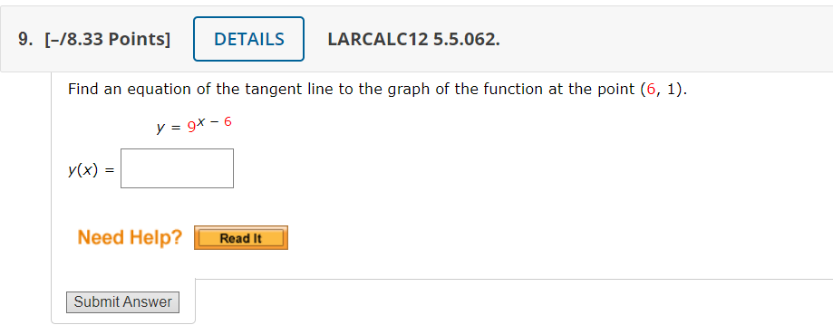 Solved Find An Equation Of The Tangent Line To The Graph Of