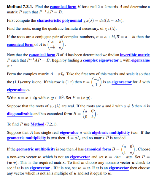 Solved For each 2 x 2 real matrix A in exercises 1 - 12 find | Chegg.com