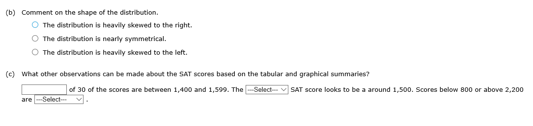 Solved The SAT is a standardized test used by many colleges | Chegg.com