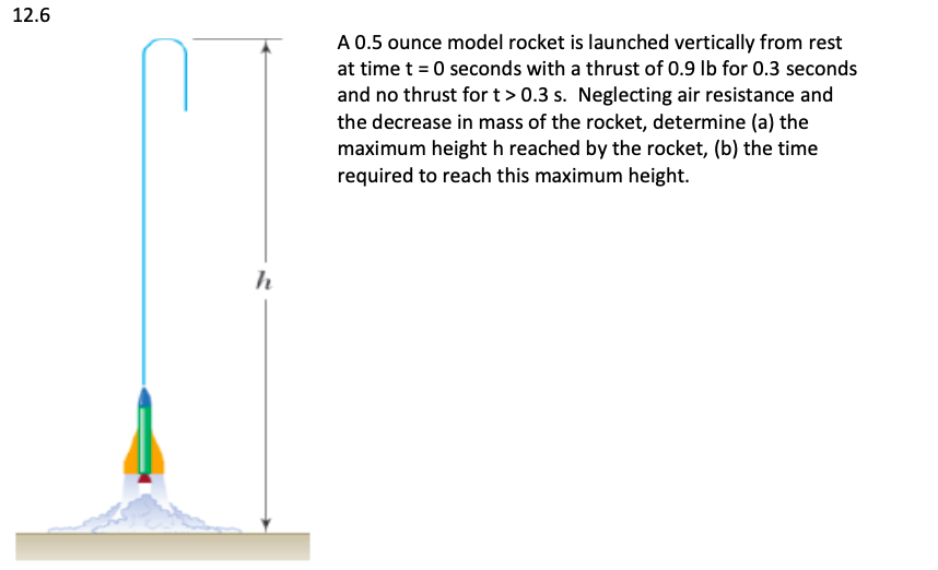 Solved A Model Rocket Is Launched From Rest With A Co vrogue.co
