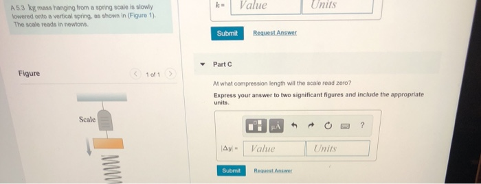 Solved Problem 8.51 What does the spring scale read just | Chegg.com