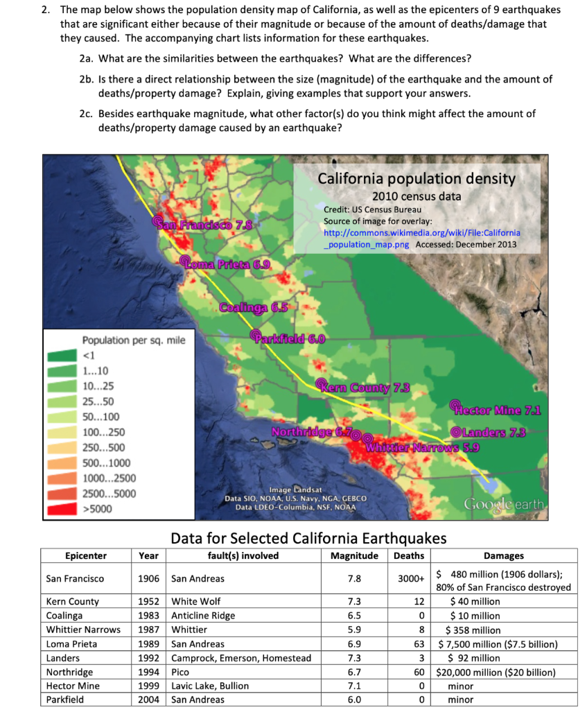 Southern California Population Density Map