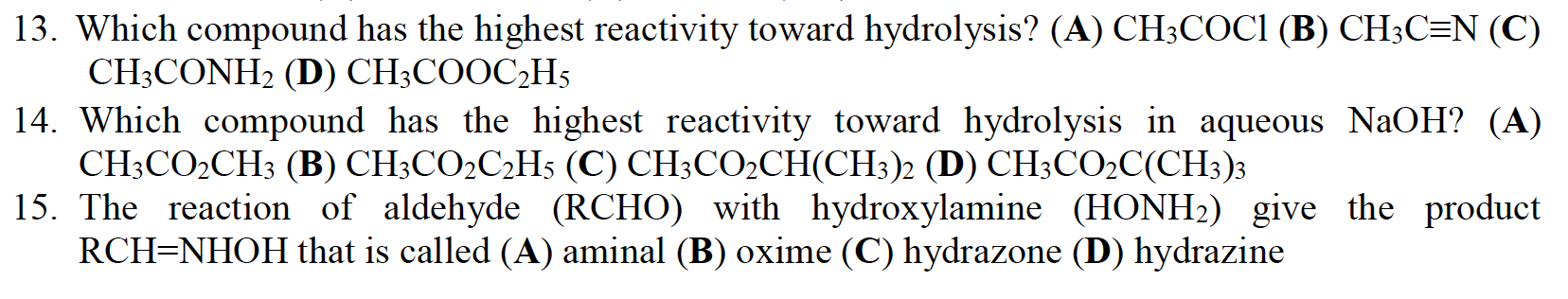 Solved Organic Chemistry. Please Help Me Explain For The | Chegg.com