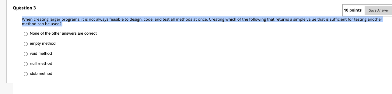 Solved Question 3 10 points Save Answer When creating larger | Chegg.com