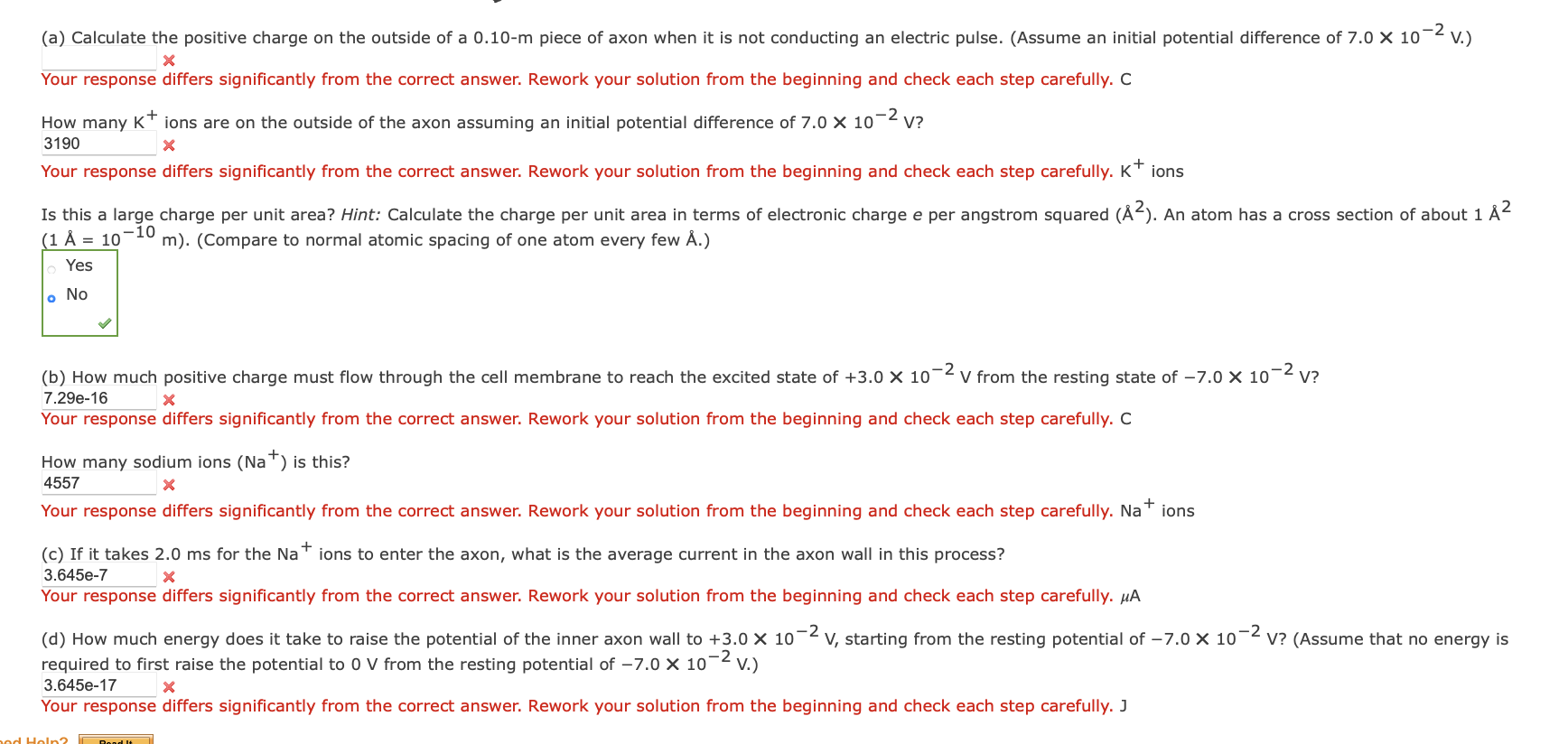 Solved Assume A Length Of Axon Membrane Of About 0 10 M I Chegg Com