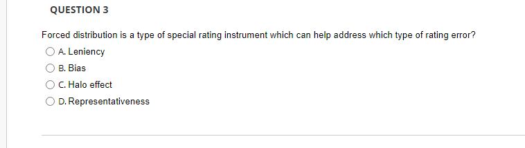 Solved Forced distribution is a type of special rating | Chegg.com