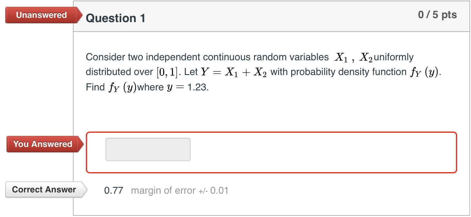 Solved Unanswered Question 1 0/5 pts Consider two | Chegg.com