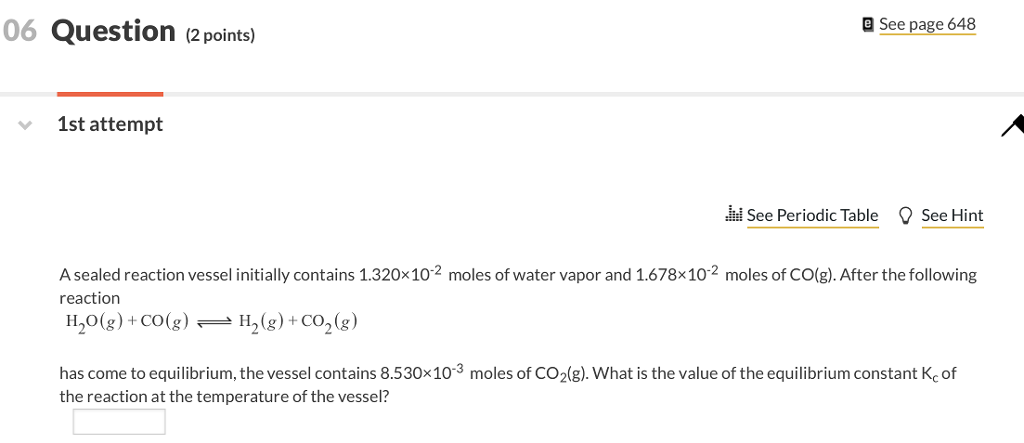 Solved 06 Question 2 points) e See page 648 1st attempt i | Chegg.com