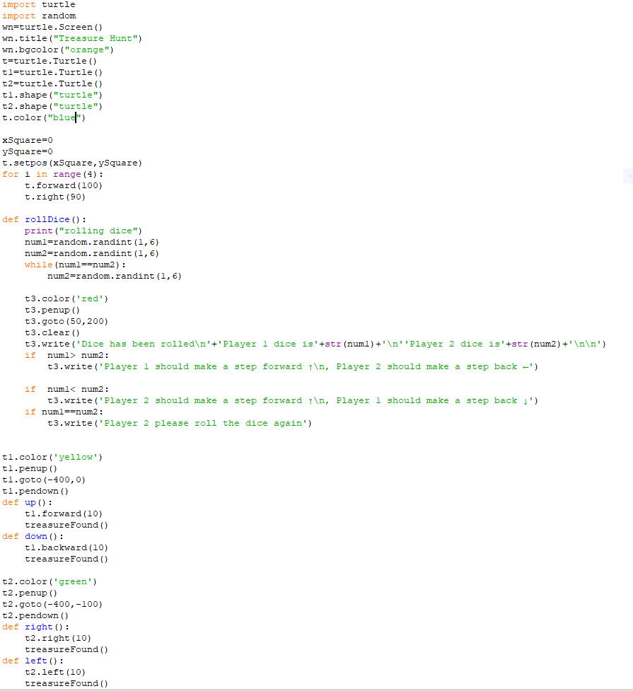 Players will control two turtles for a race and using | Chegg.com