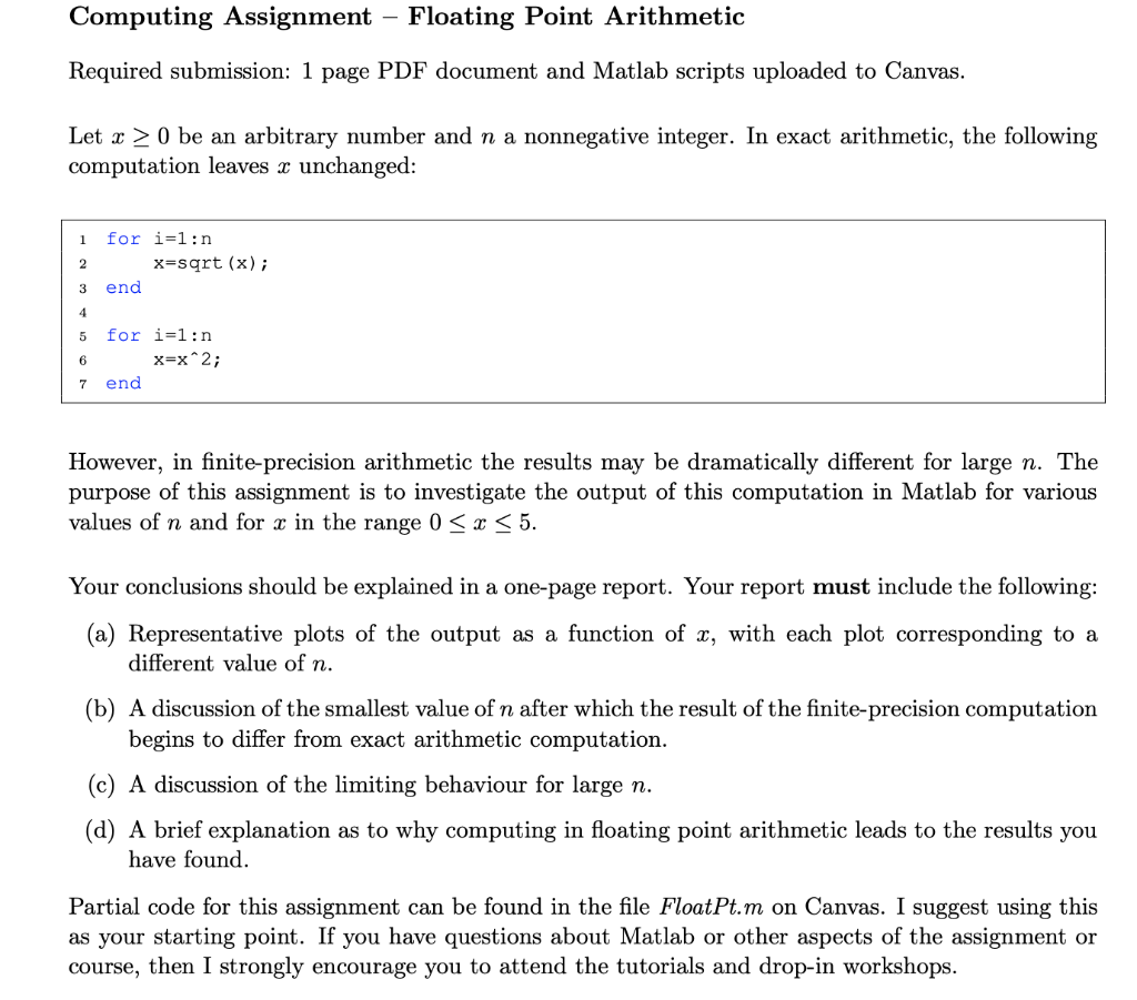Solved Partial Code clear format long n=60; st=0.001;