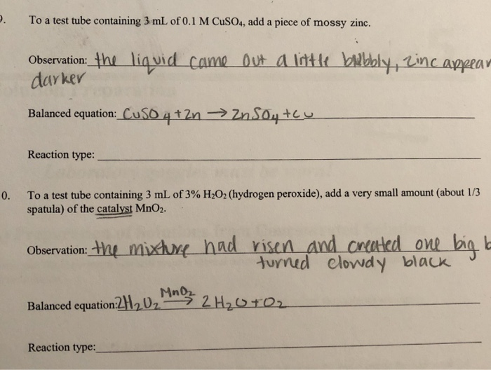 solved-to-a-test-tube-containing-3-ml-of-6-m-hcl-add-a-chegg