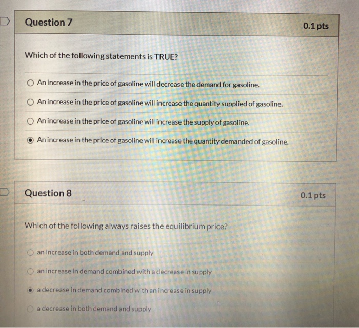Solved Question 7 0.1 pts Which of the following statements | Chegg.com