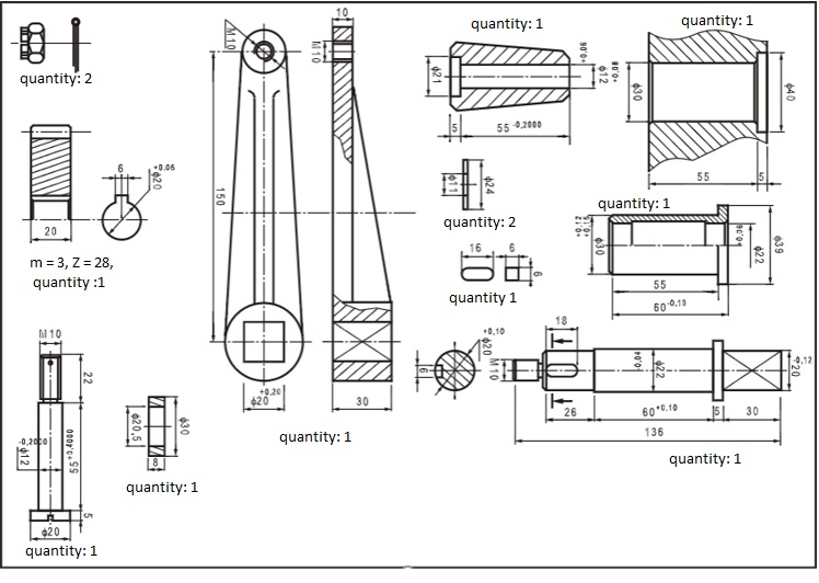 Draw an assembly drawing please. Im preparing for my | Chegg.com