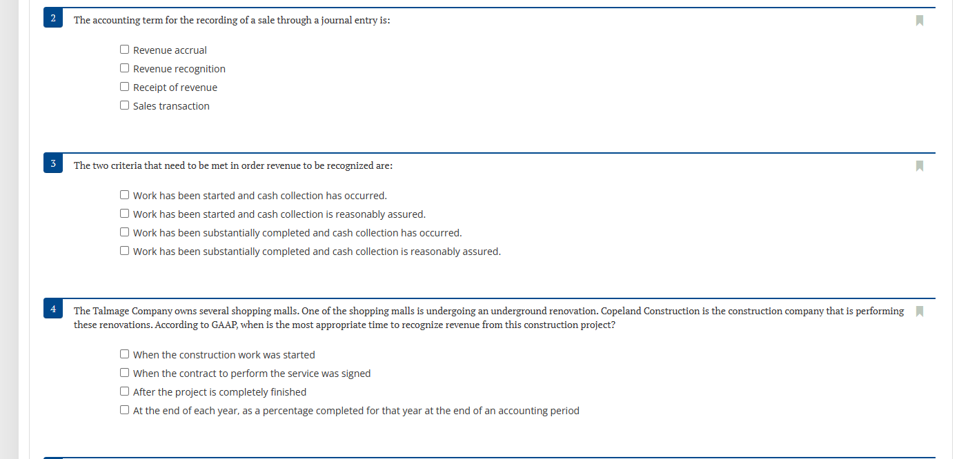 Solved The accounting term for the recording of a sale Chegg com