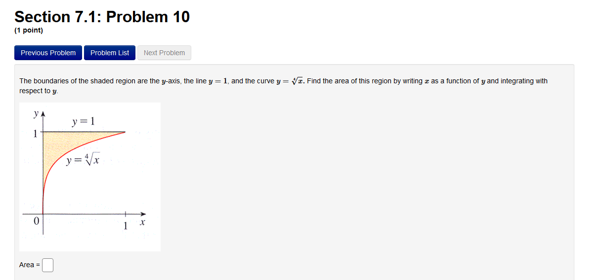 Solved Section 7.1: Problem 10 (1 point) Previous Problem | Chegg.com